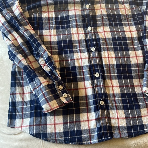 Women’s size small J.Crew flannel shirt. - Picture 5 of 7